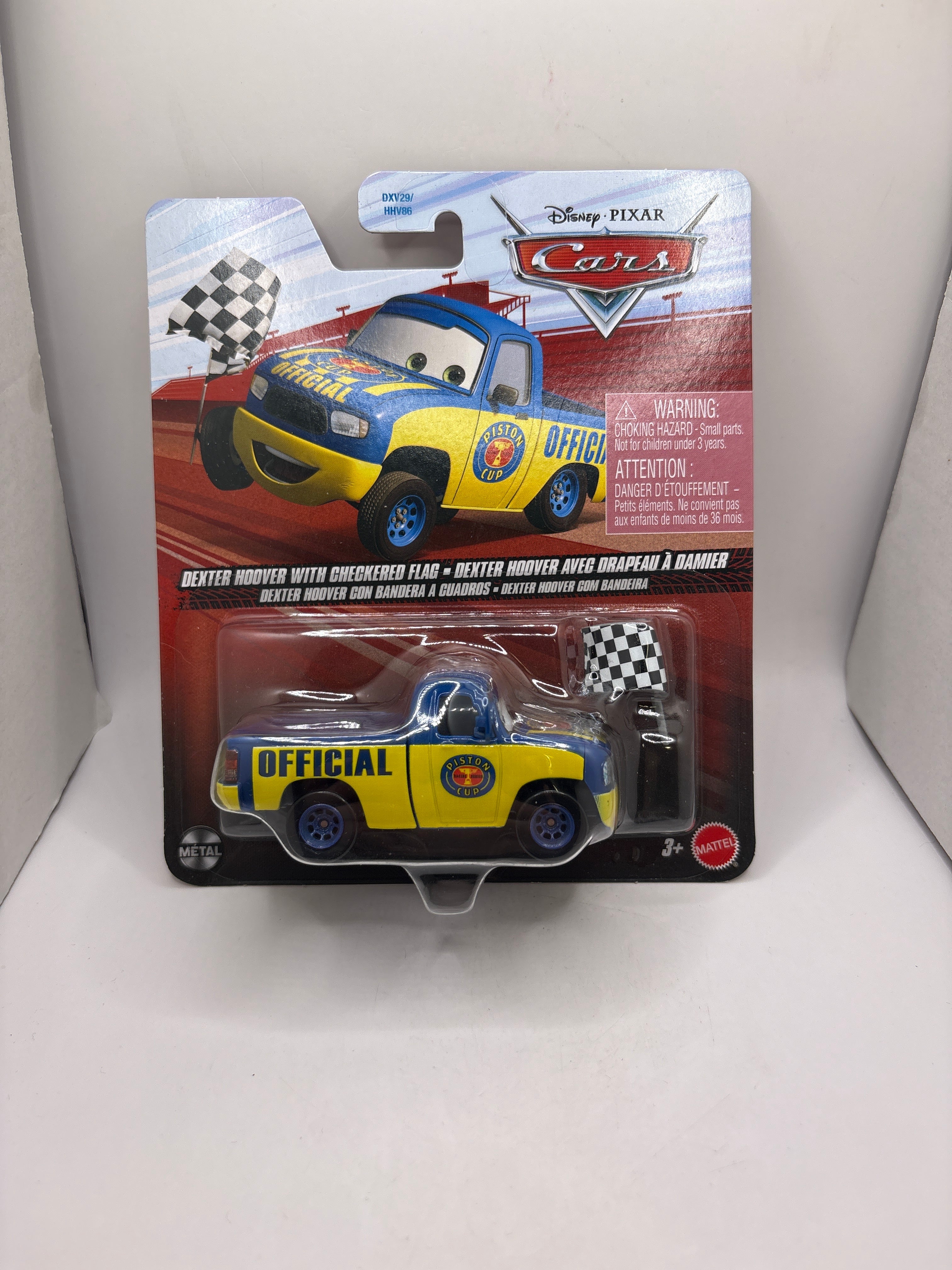Disney Pixar Cars Dexter Hoover With Checkered Flag Diecast multi color