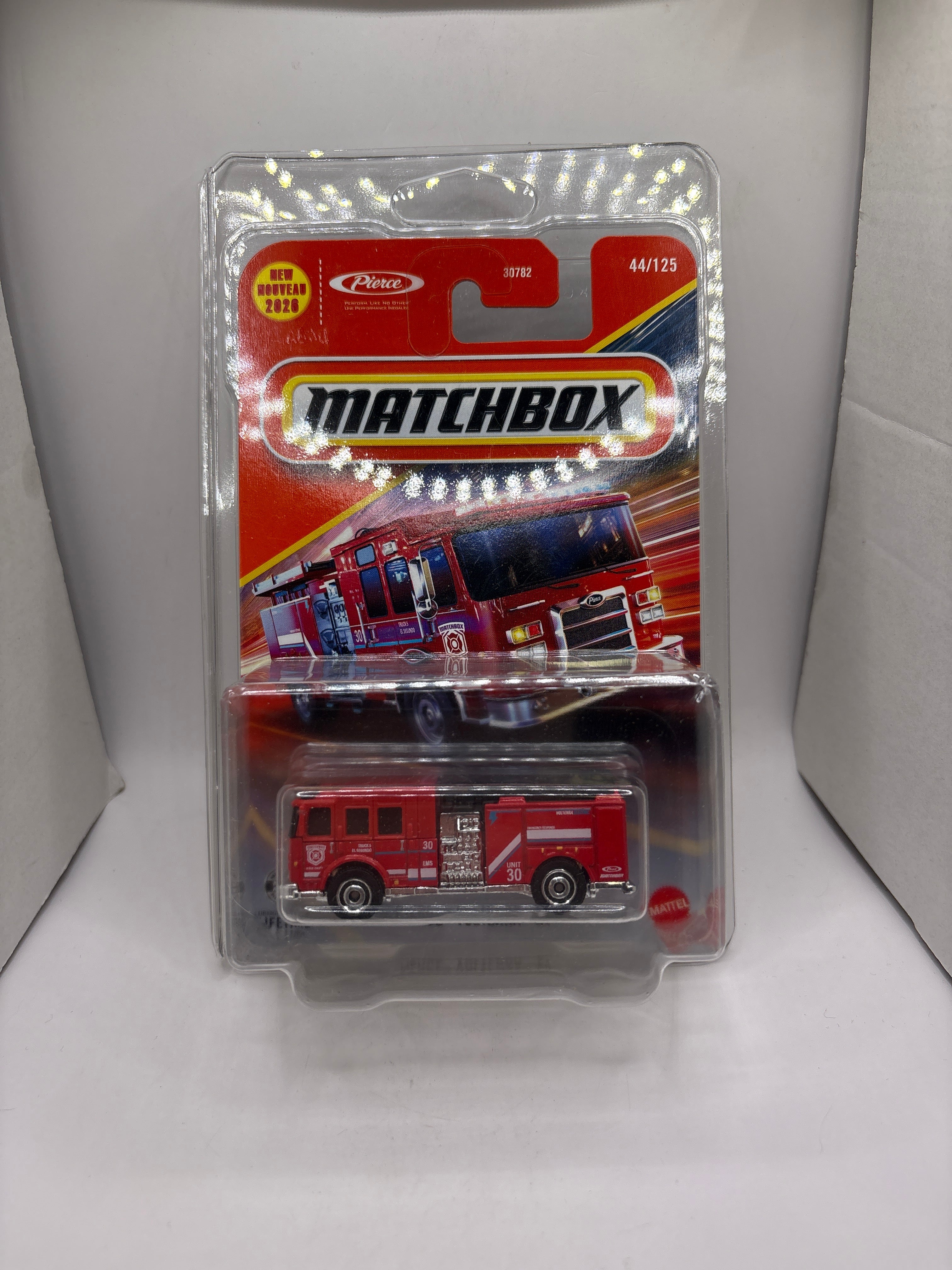 Matchbox Pierce Volterra EV Diecast red