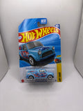 Hot Wheels 67 Austin Mini Van Diecast blue