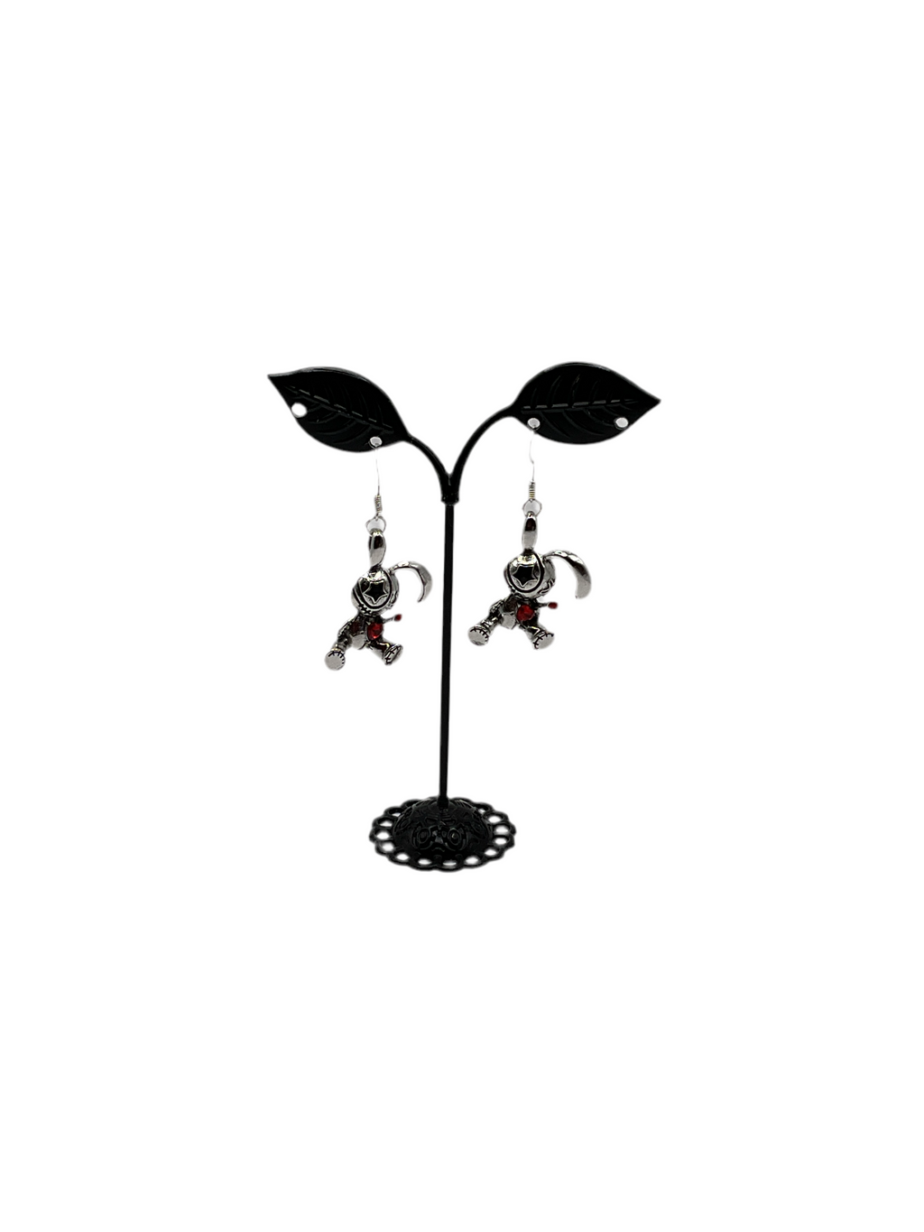 Rabbit voodoo doll earrings