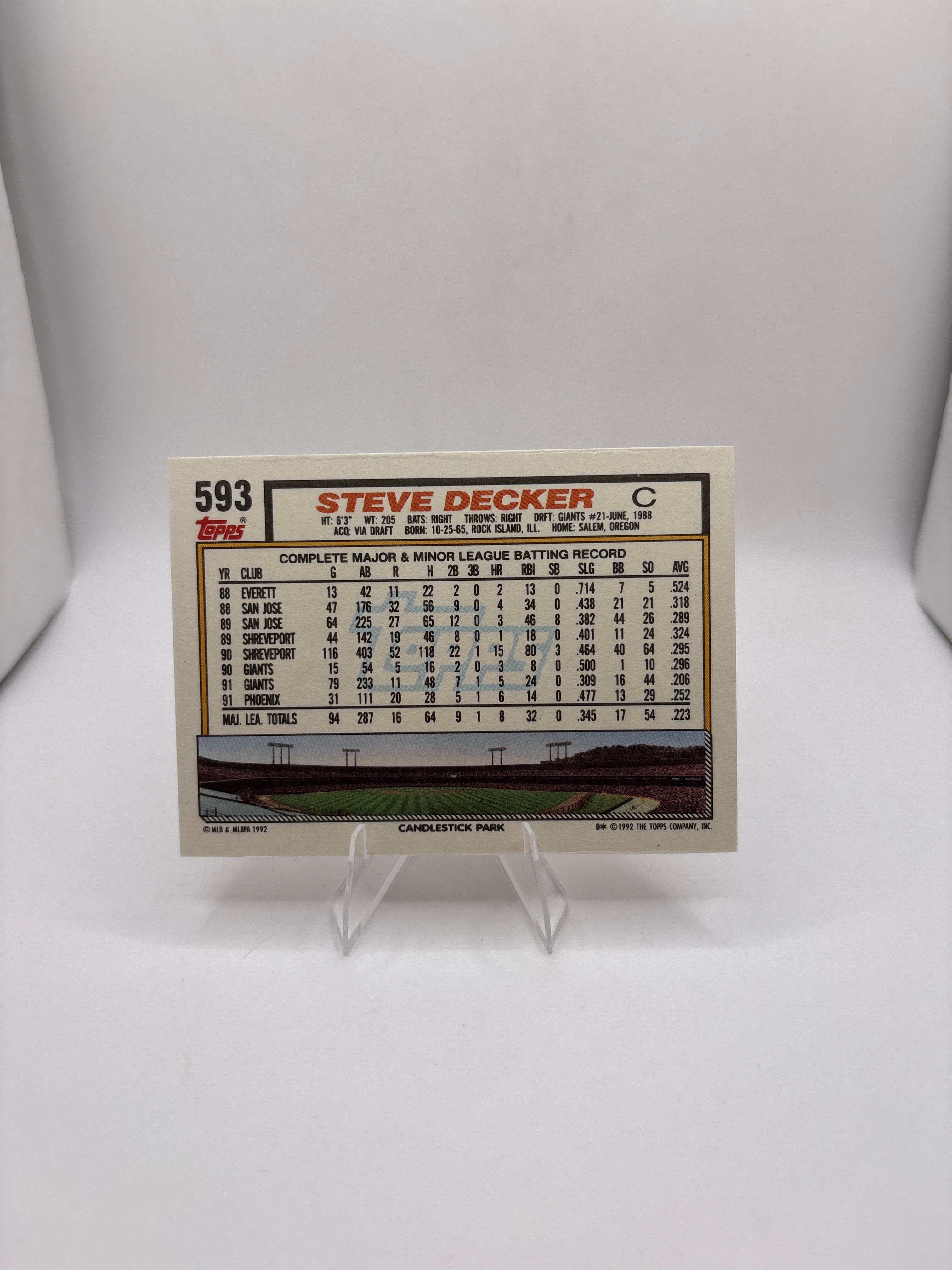 Topps Steve Decker
