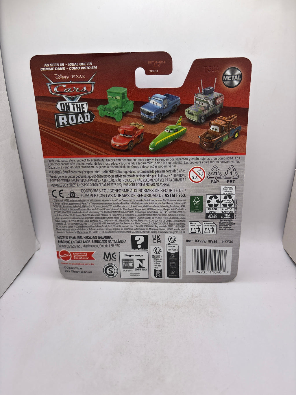 Disney Pixar Cars Road Trip Lightning McQueen Diecast red