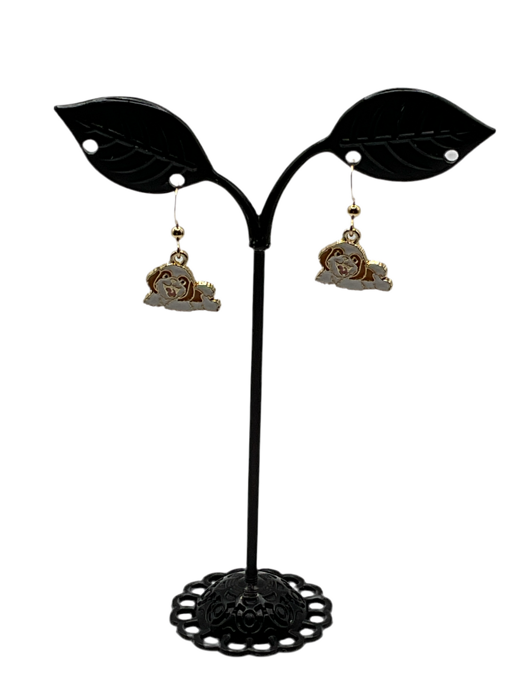 dog earrings