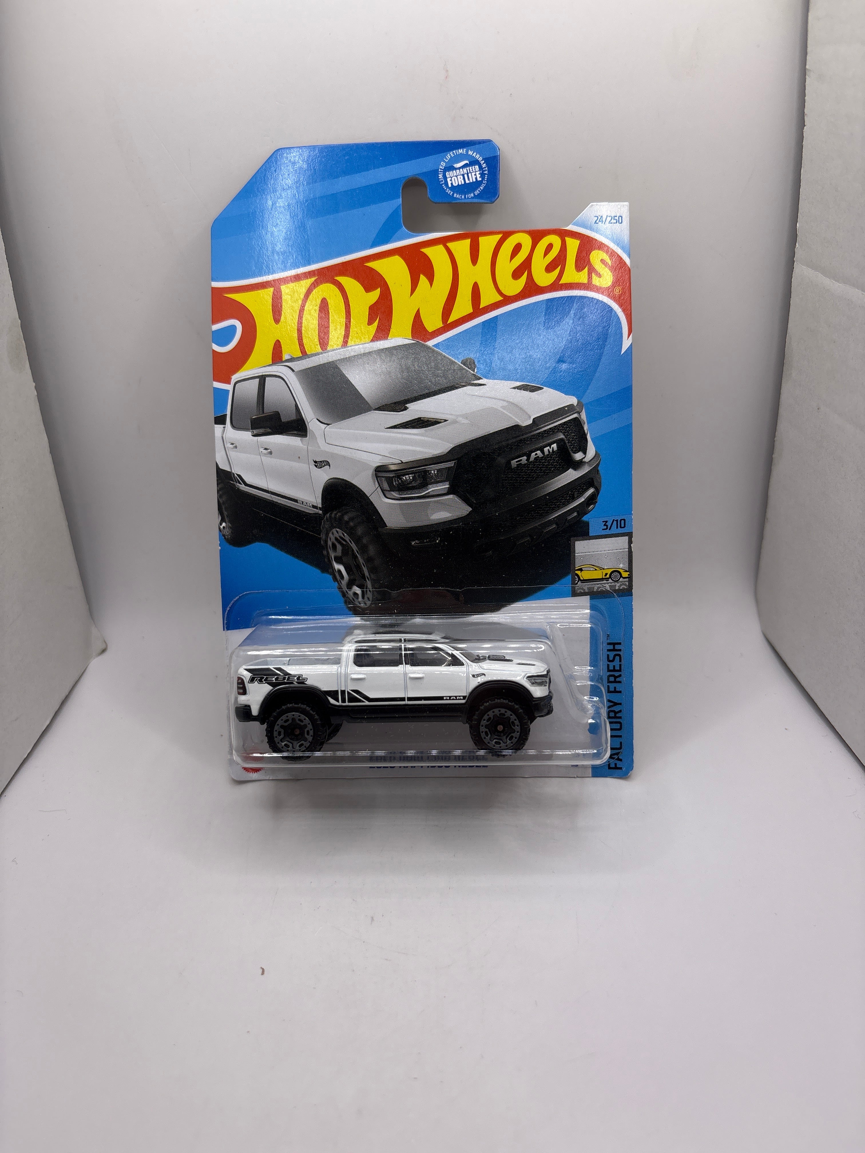 Hot Wheels 2020 Ram 1500 Rebel Diecast white