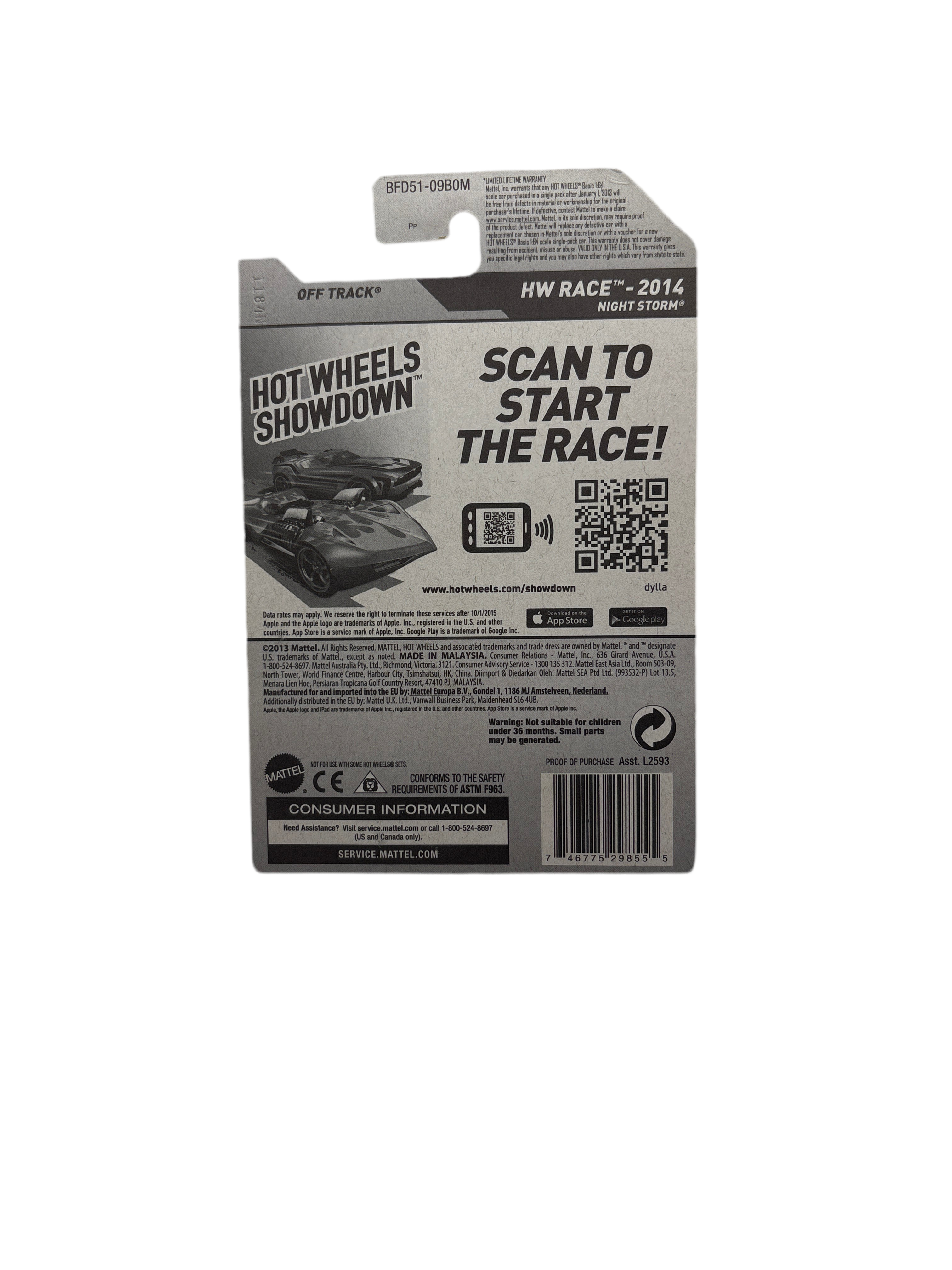 Hot Wheels Off Track Diecast