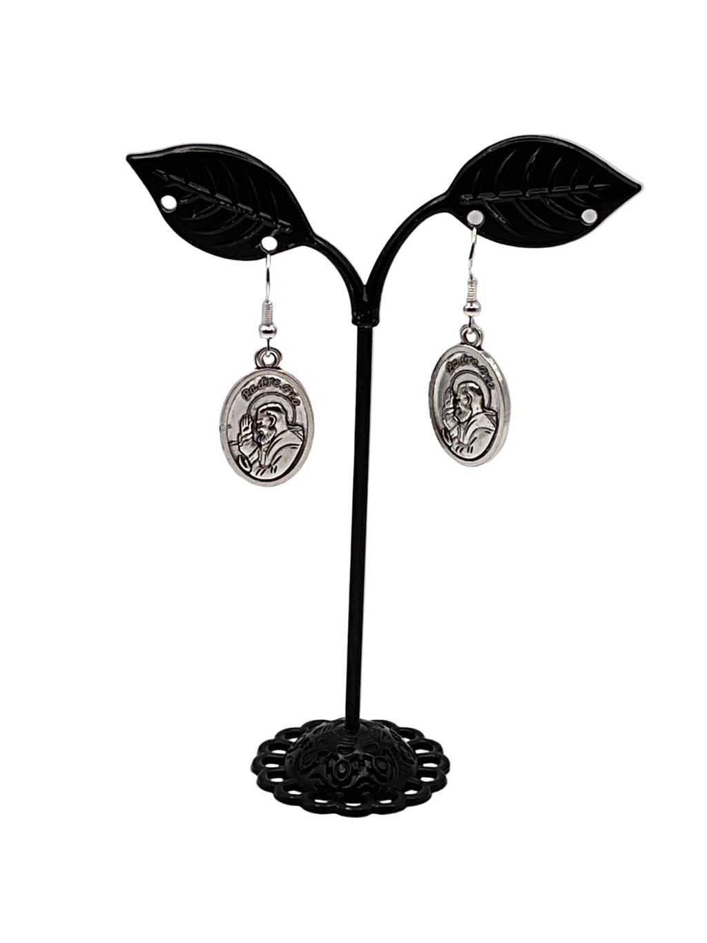 Religious Medal Earrings