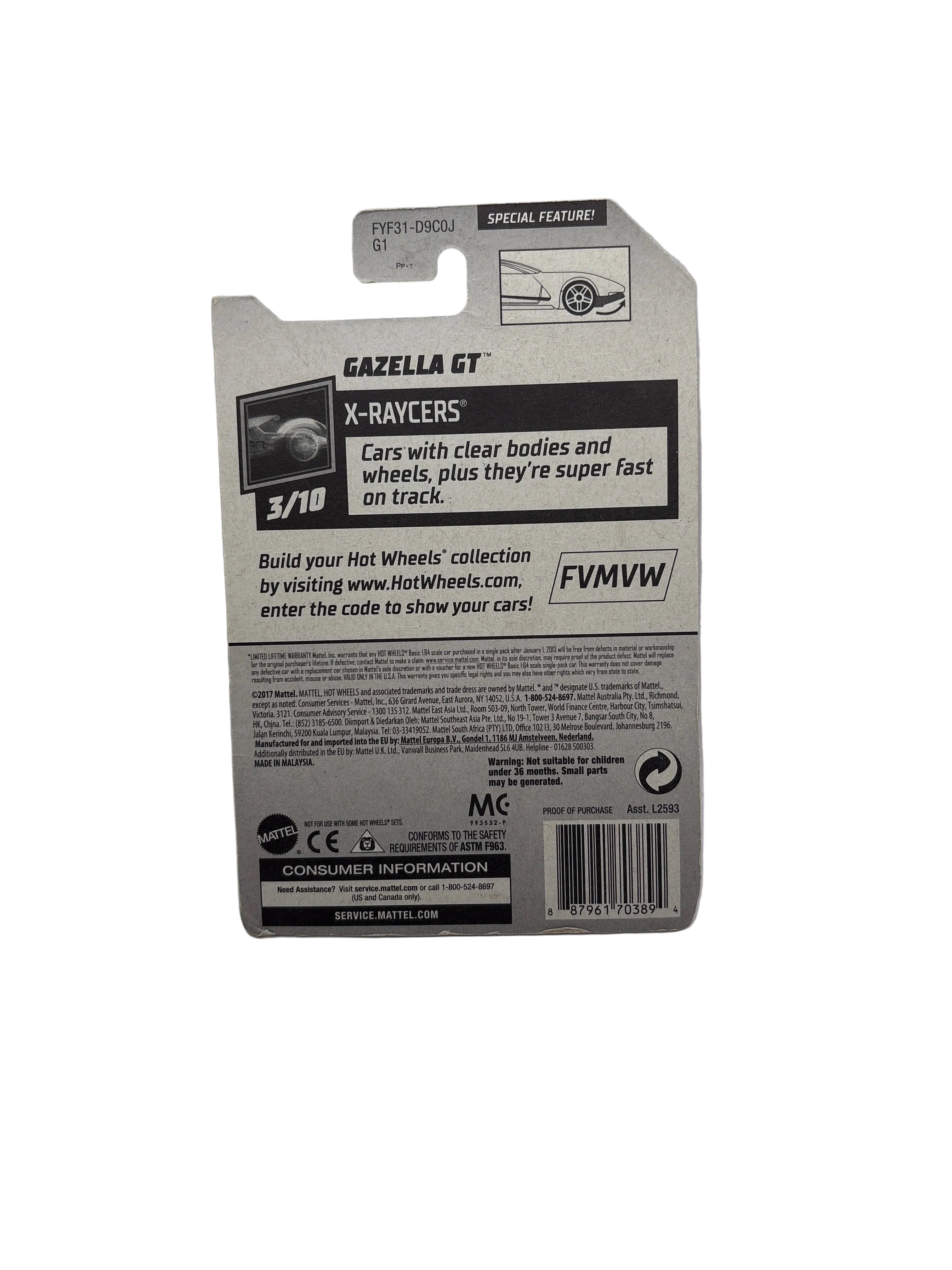 Hot Wheels Gazella GT Diecast