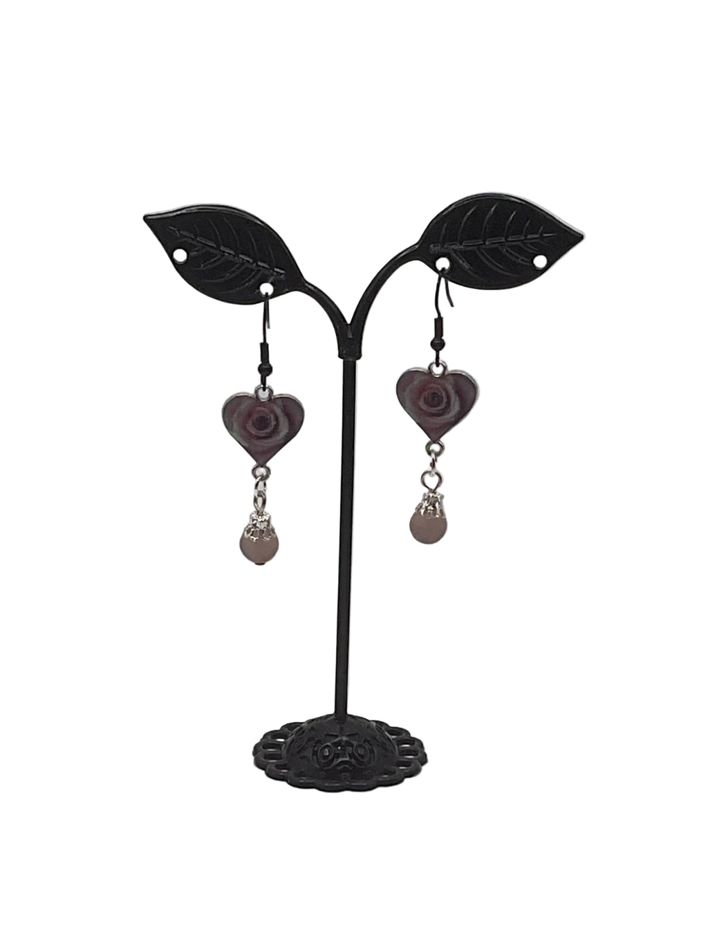 Dangling Heart and Charm Earrings