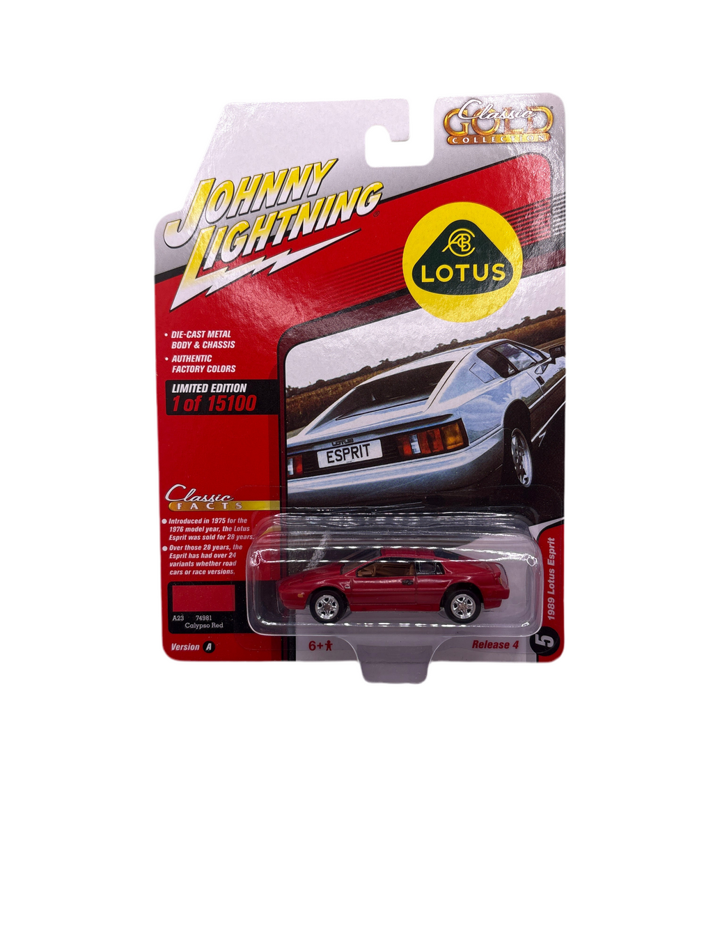 Johnny Lightning 1989 Lotus Espirit Diecast