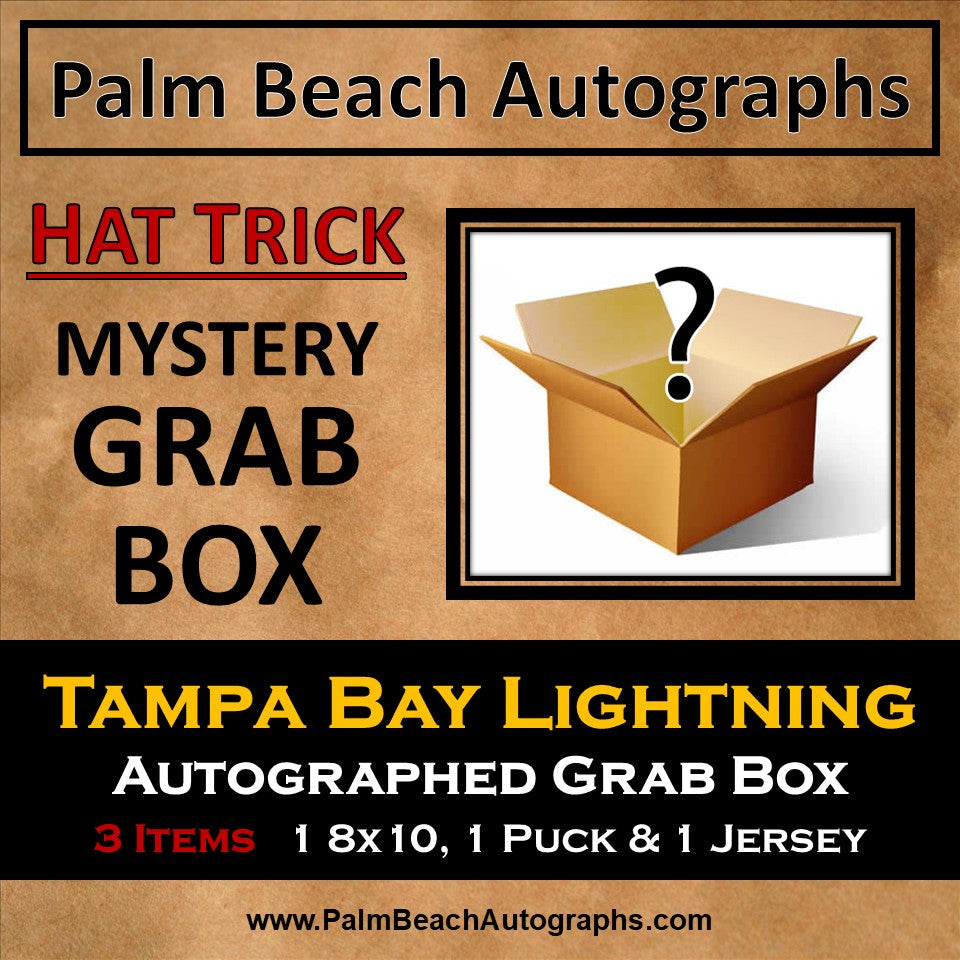 Mystery Grab Box - Tampa Bay Lightning NHL Autographed Hat Trick