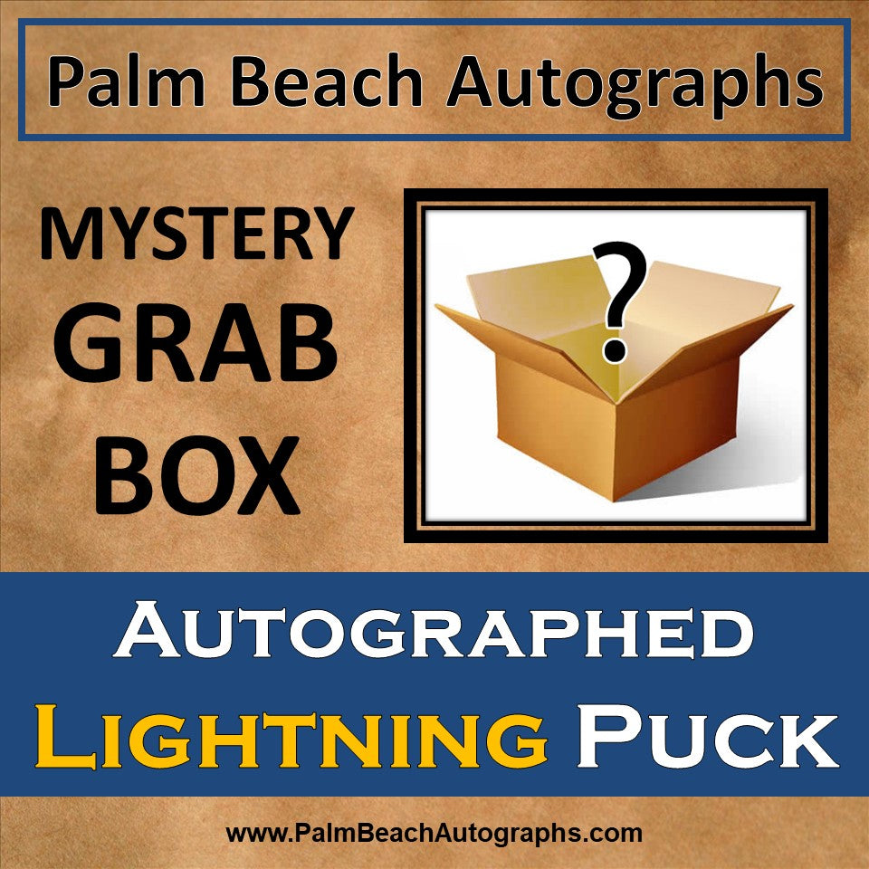 Mystery Grab Bag - Tampa Bay Lightning NHL Autographed Hockey Puck