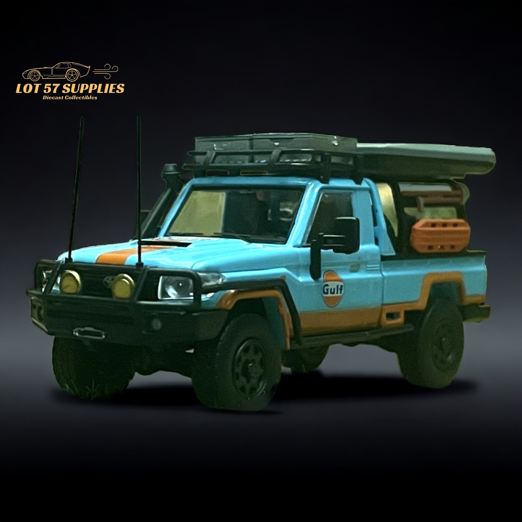 AutoBots Models Toyota Land Cruiser LC79 Gulf Livery 1:64