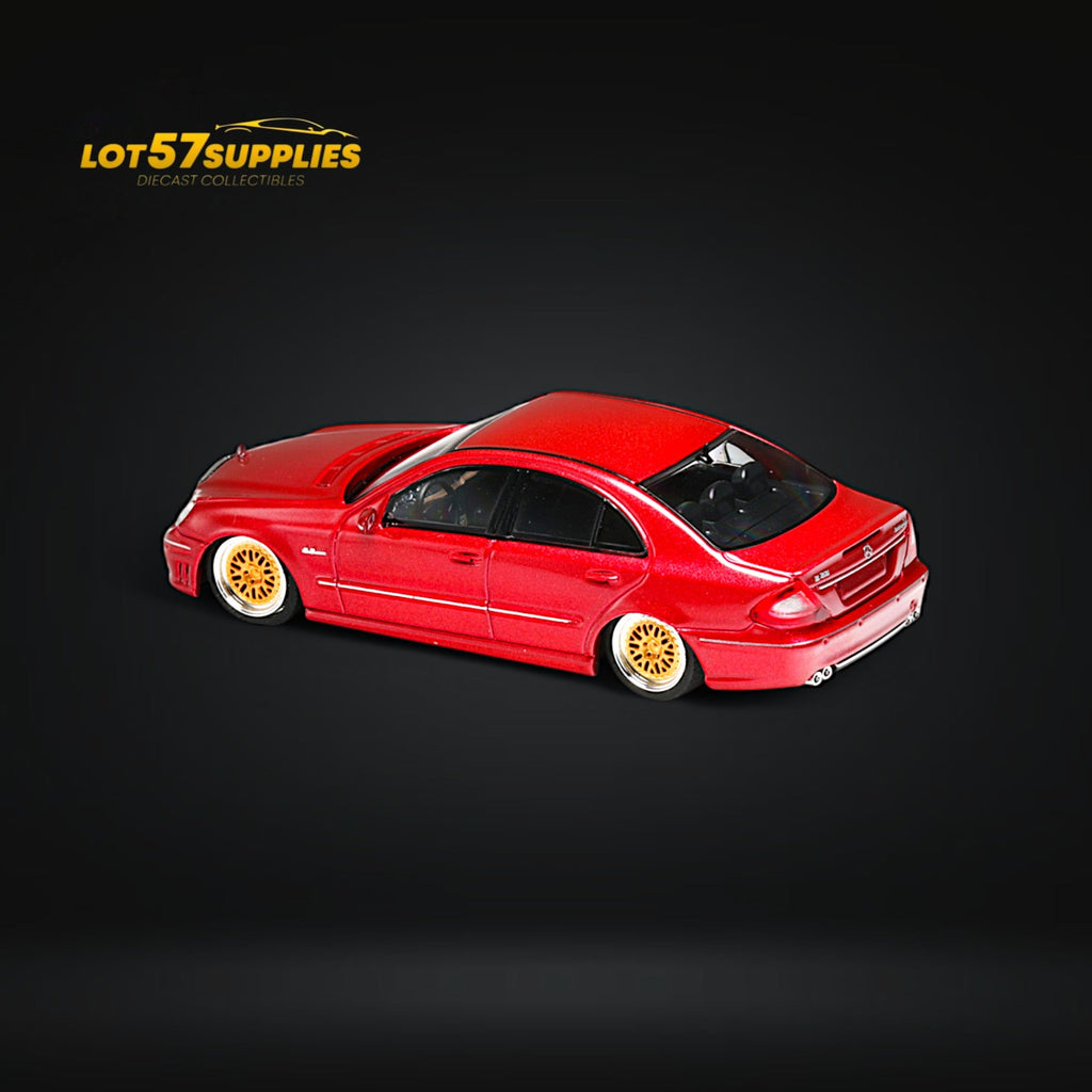 MK Model Mercedes-Benz E63 AMG W211 Lowered Red 1:64