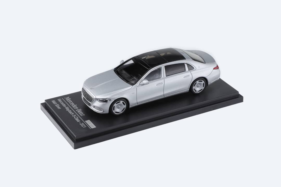 AR BOX 2021 Mercedes-Benz Maybach W223 Matte Silver 1:64