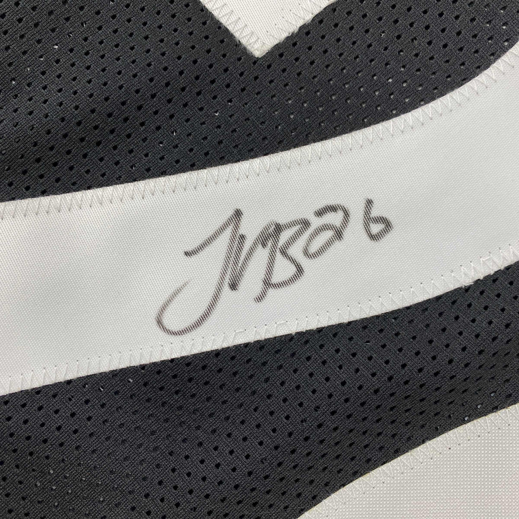 Autographed/Signed Le'Veon LeVeon Bell Pittsburgh Black Football Jersey Beckett BAS COA