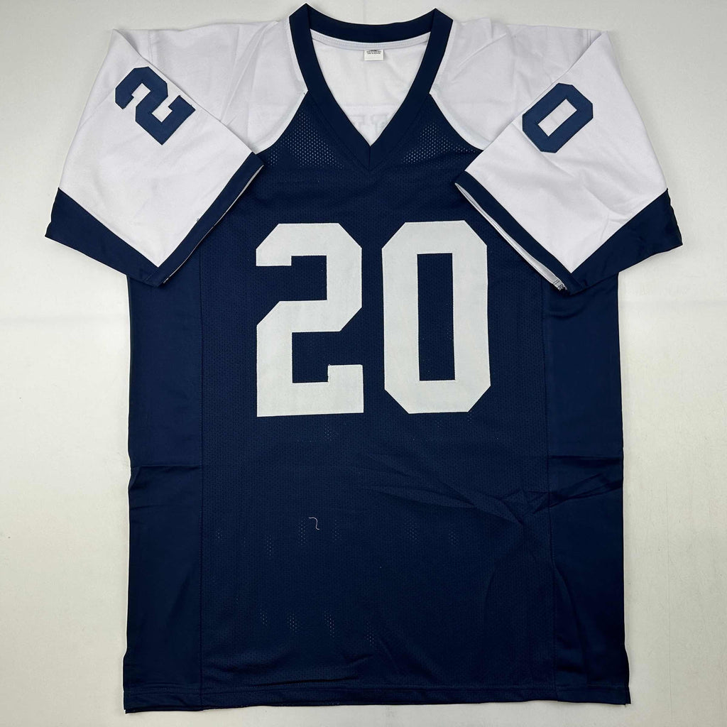 Autographed/Signed Mel Renfro HOF 96 Dallas Thanksgiving Day Football Jersey JSA COA