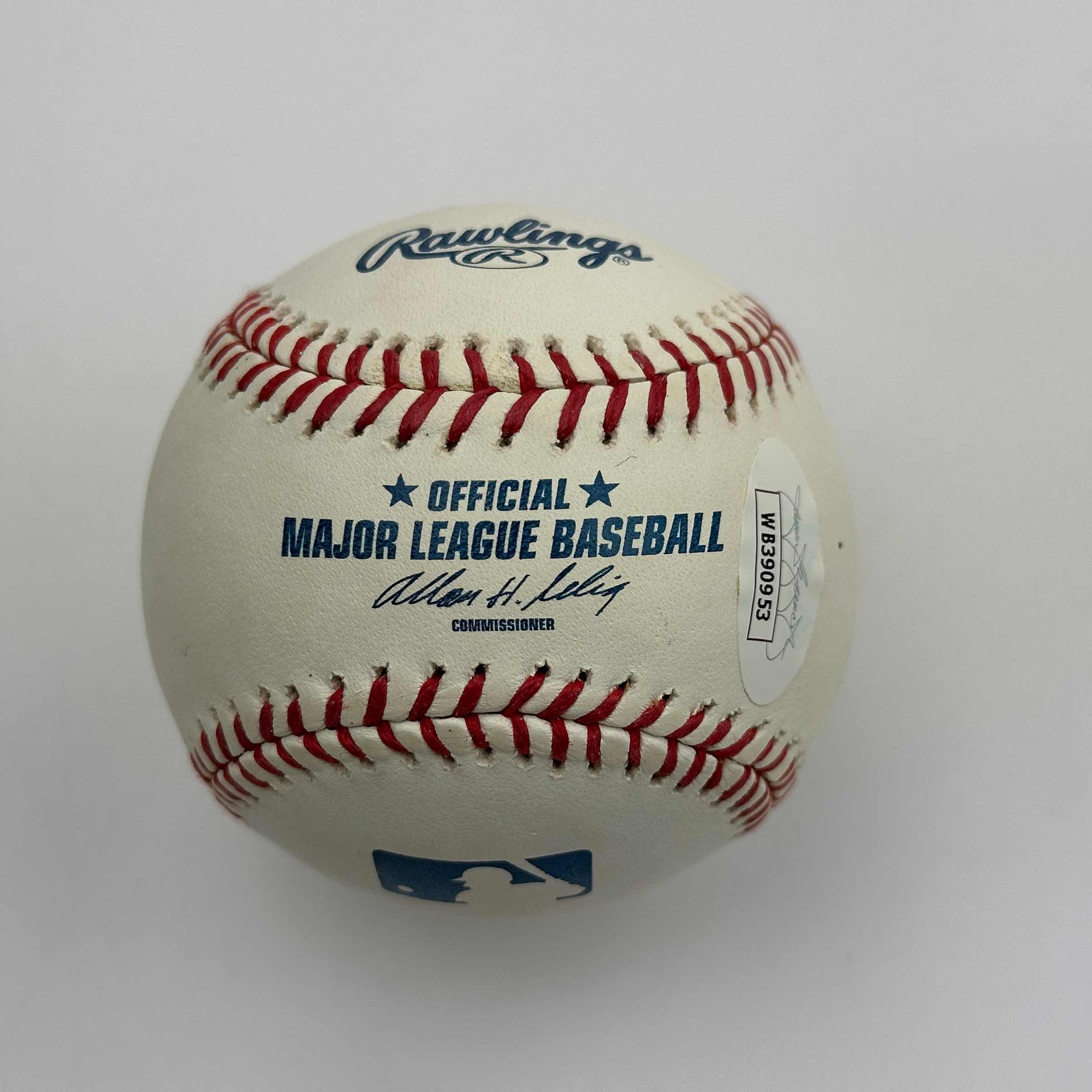 Autographed/Signed Tom Glavine Rawlings Official Major League ROML Baseball JSA COA