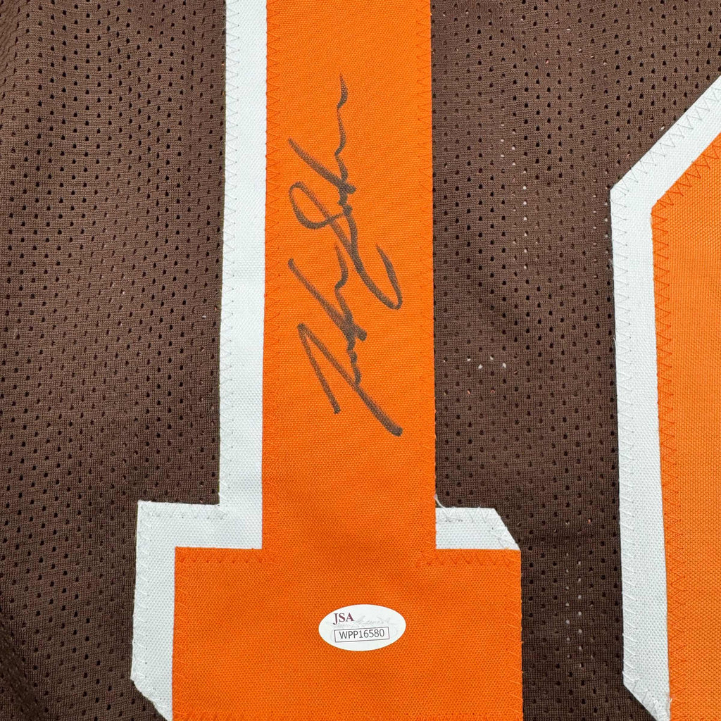 Autographed/Signed Josh Gordon Cleveland Football Brown Jersey JSA COA