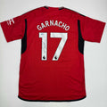 Autographed/Signed Alejandro Garnacho Manchester United Red Soccer Jersey Beckett BAS COA