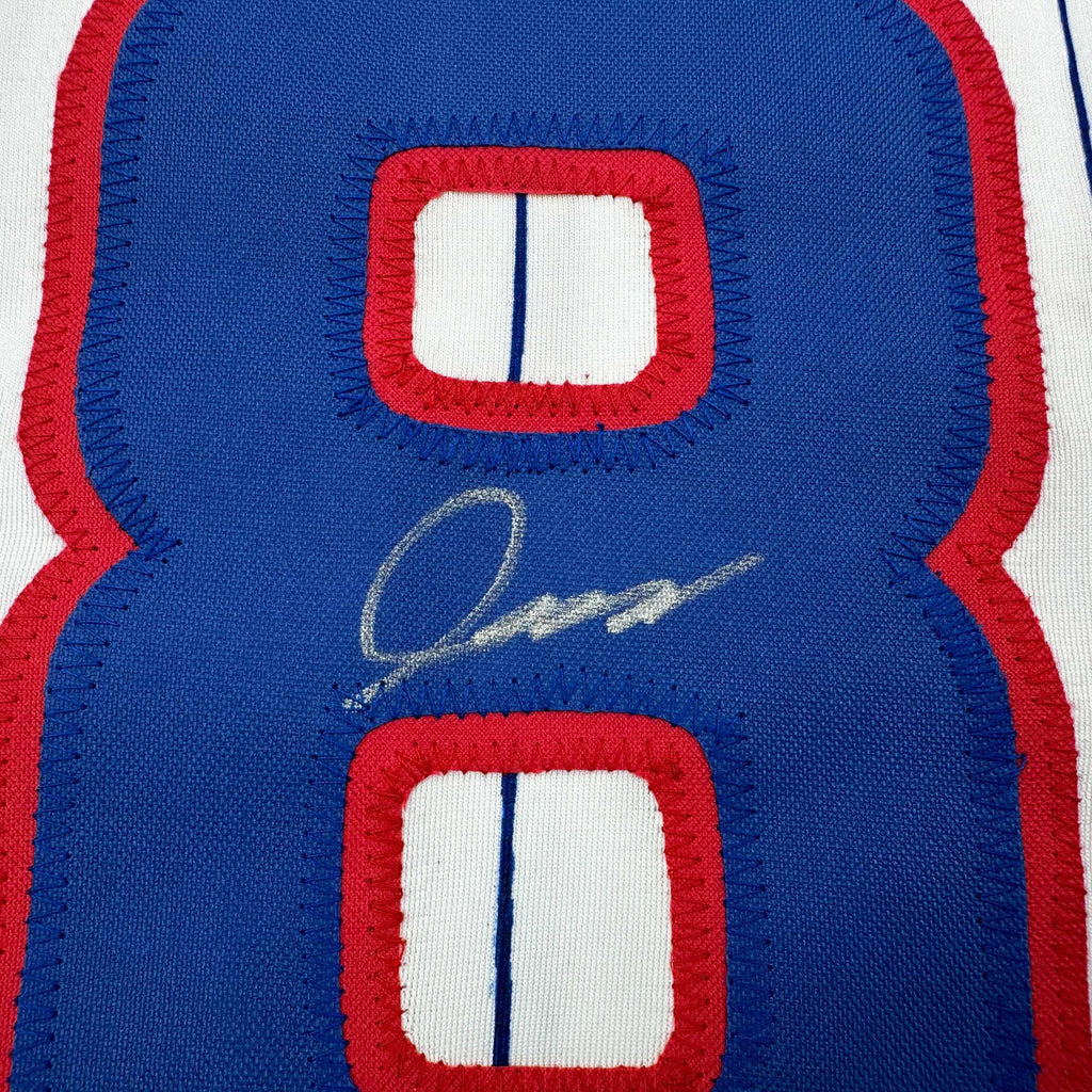 Autographed/Signed Shota Imanaga Chicago Pinstripe Baseball Jersey Beckett BAS COA