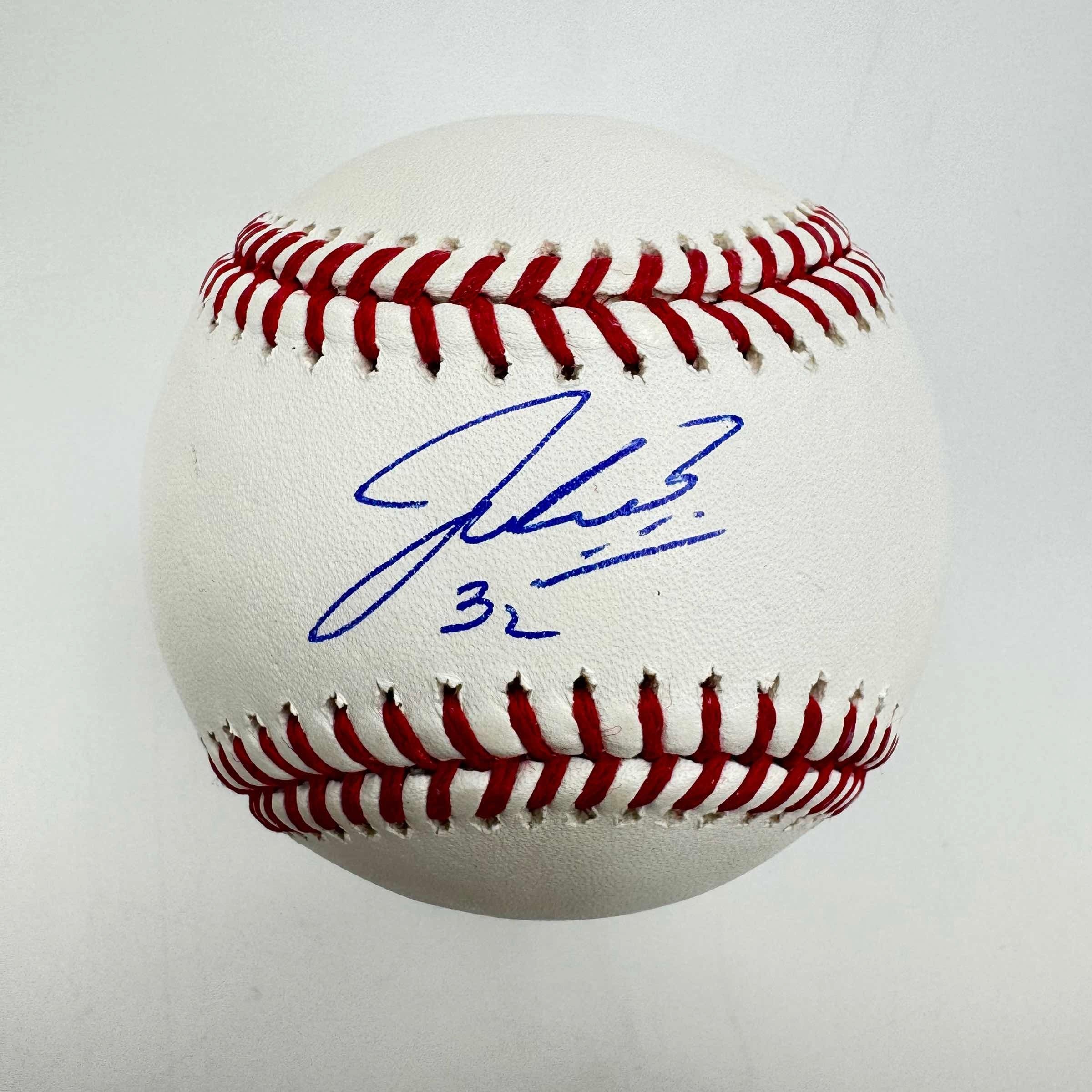 Autographed/Signed Jacob Misiorowski Rawlings Official Major League ROML Baseball JSA COA