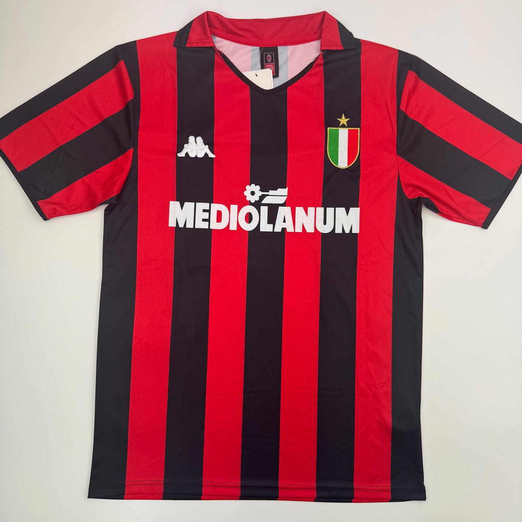 Autographed/Signed Andriy Shevchenko AC Milan Red/Black Soccer Futbol Jersey Beckett BAS COA
