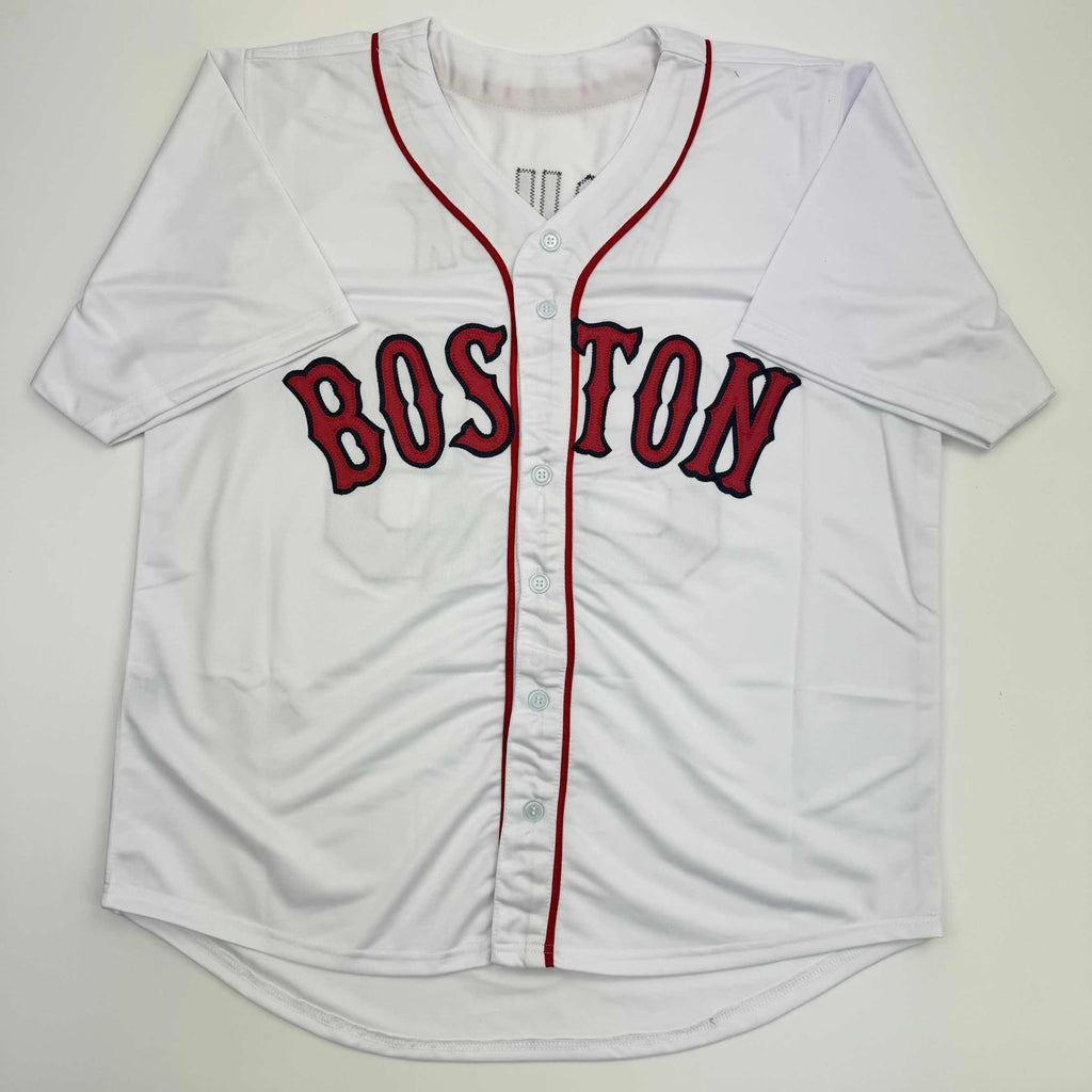 Autographed/Signed Tanner Houck Boston White Baseball Jersey JSA COA