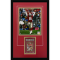 Joe Montana Autographed Football Card Deluxe Framed with San Francisco 49ers 8x10 Photo - Beckett