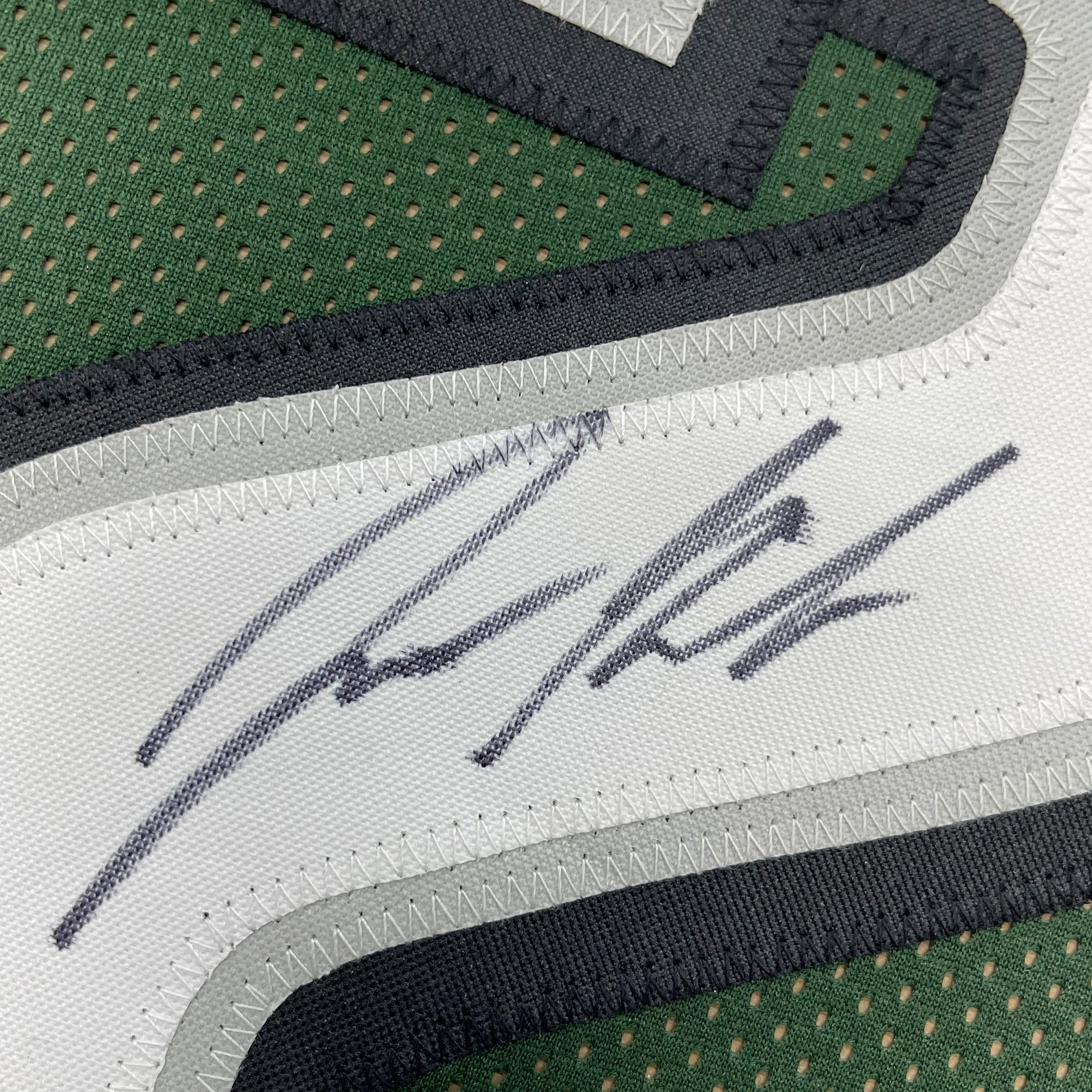 Framed Autographed/Signed Jason Kelce 35x39 Philadelphia Green Football Jersey PSA/DNA COA