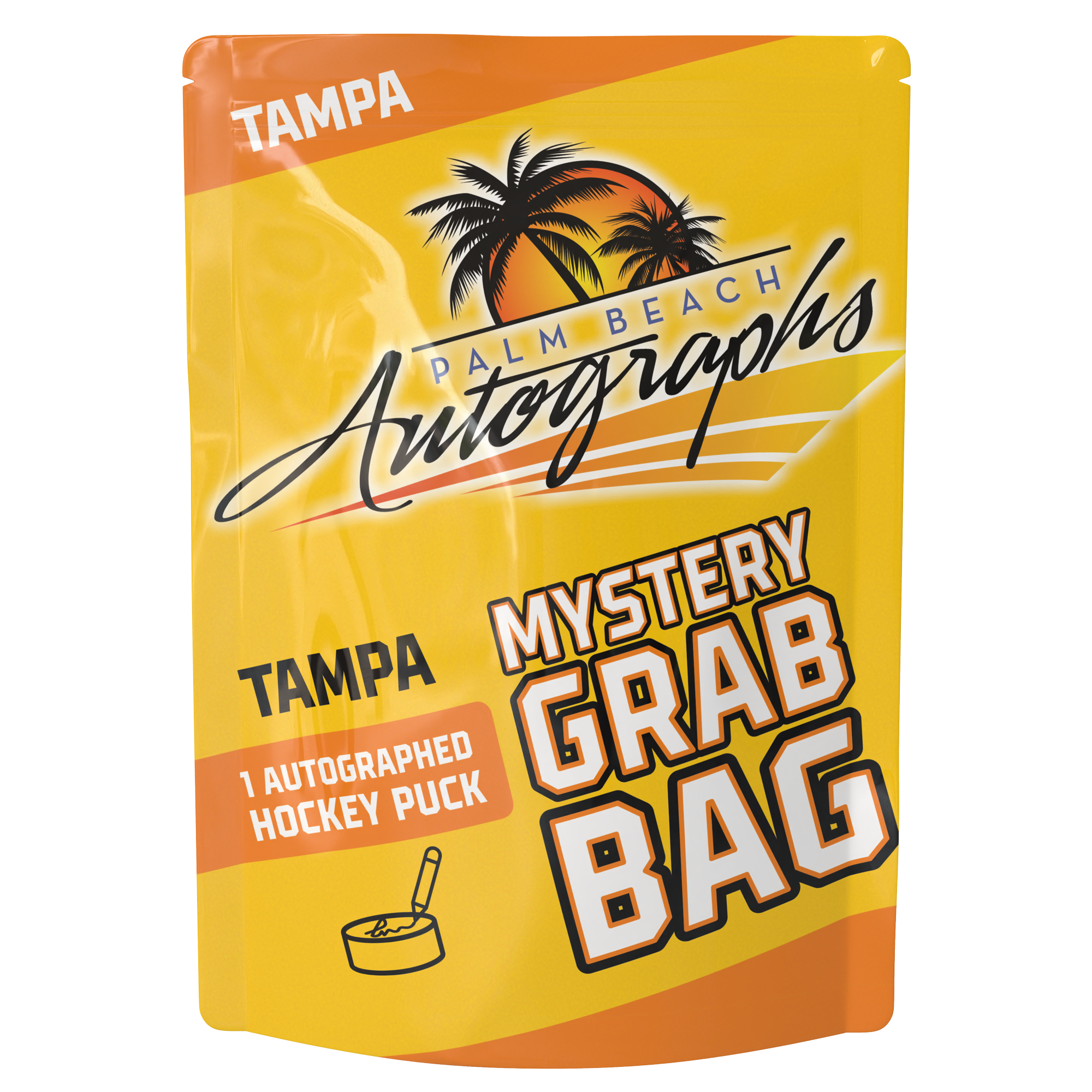 Mystery Grab Bag - Tampa Bay Lightning NHL Autographed Hockey Puck