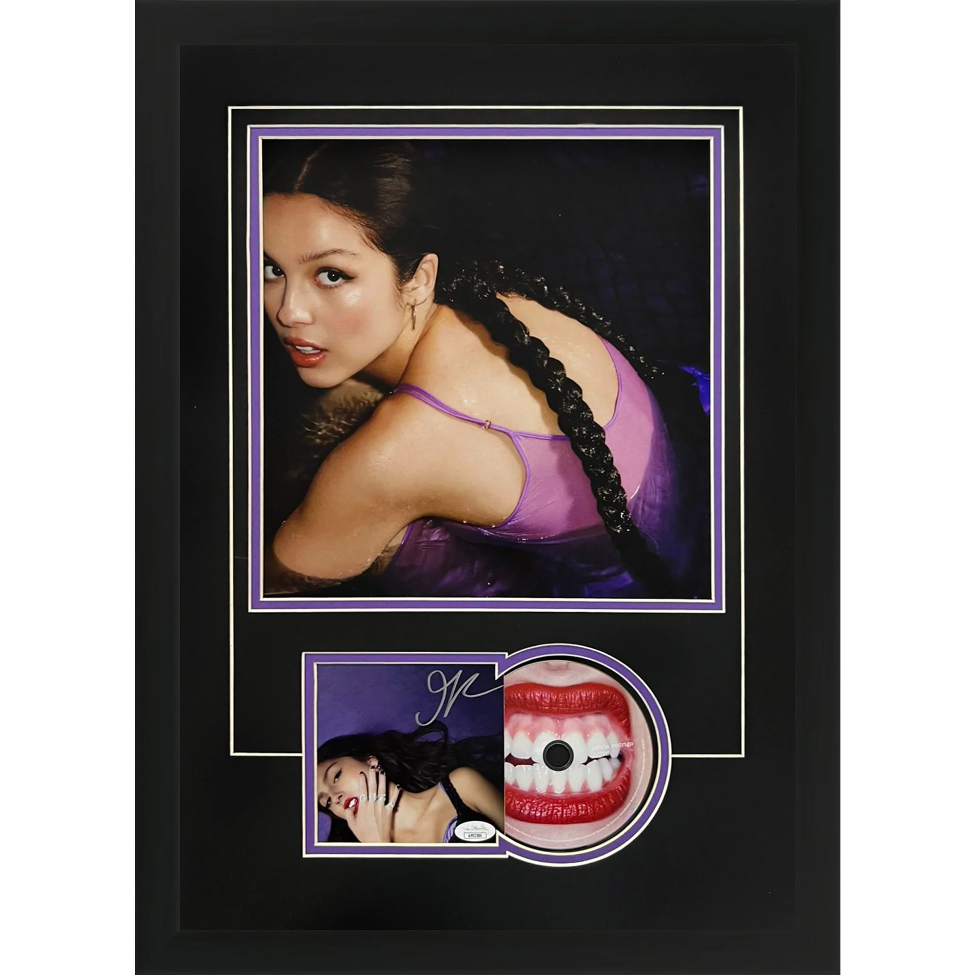 Olivia Rodrigo Autographed Guts CD Deluxe Framed with 12x12 Poster - JSA