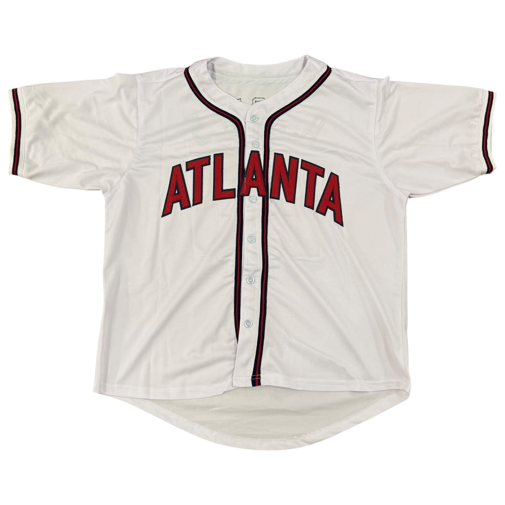 Andruw Jones Autographed Atlanta Braves (White #25) Custom Jersey - JSA