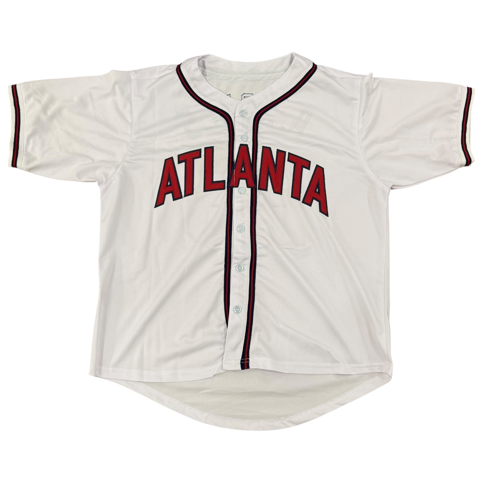 Andruw Jones Autographed Atlanta Braves (White #25) Custom Jersey - JSA