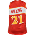 Dominique Wilkins Autographed Atlanta Hawks (Red #21) Custom Jersey - JSA