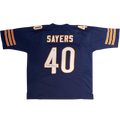 Gale Sayers Autographed Chicago Bears (Blue #40) Custom Jersey - JSA