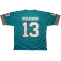 Dan Marino Autographed Miami Dolphins (Teal #13) Custom Jersey - JSA