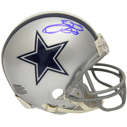 Emmitt Smith Autographed Dallas Cowboys Mini Helmet - JSA