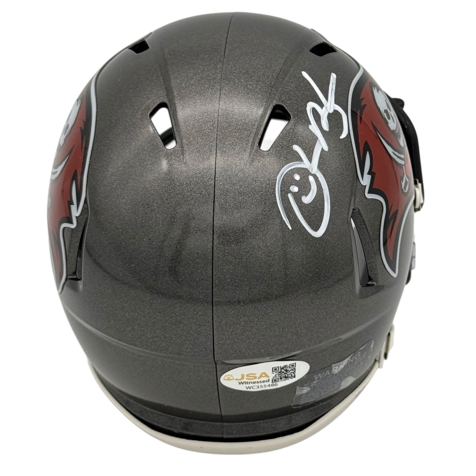 Derrick Brooks Autographed Tampa Bay Buccaneers Mini Helmet - Beckett
