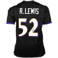Ray Lewis Autographed Baltimore Ravens (Black #52) Custom Jersey - JSA