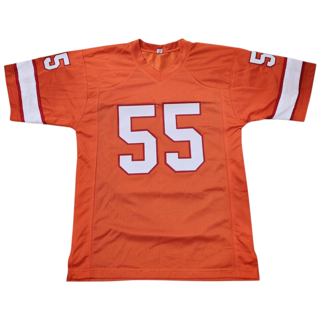 Derrick Brooks Autographed Tampa Bay (Orange Throwback #55) Custom Jersey - JSA