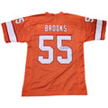 Derrick Brooks Autographed Tampa Bay (Orange Throwback #55) Custom Jersey - JSA