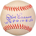 Don Larsen Autographed MLB Baseball w/ "WS PG 10-8-56"