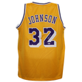 Magic Johnson Autographed Los Angeles (Yellow #32) Custom Jersey - Beckett