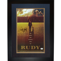 Rudy Ruettiger Autographed Rudy (Notre Dame Movie) Deluxe Framed 11"x17" Movie Poster