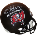 Mike Alstott Autographed Tampa Bay Buccaneers Deluxe Full Size Replica Helmet w/ "SB XXXVII Champs"