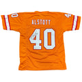 Mike Alstott Autographed Tampa Bay Buccaneers (Throwback Creamsicle #40) Custom Jersey - JSA