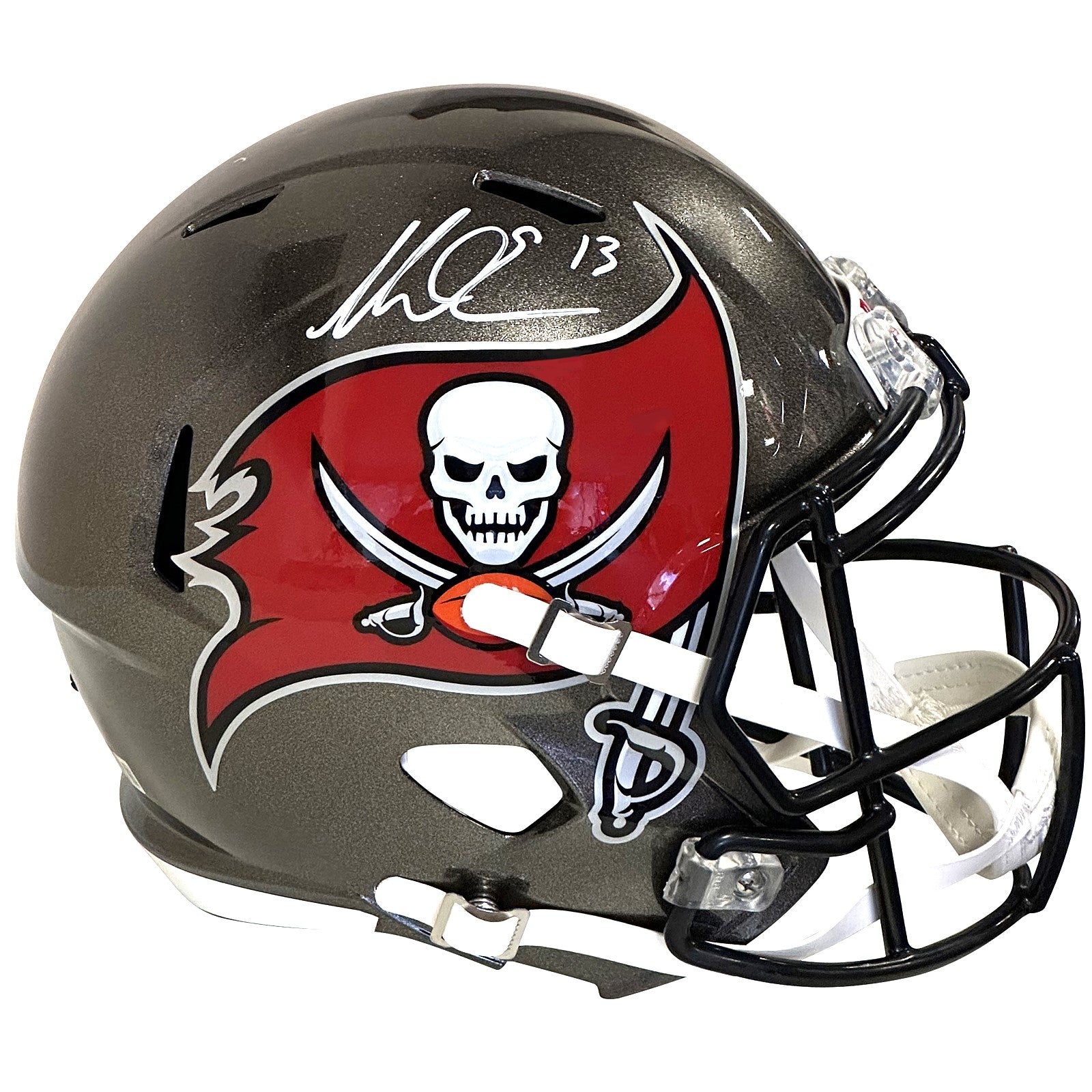 Mike Evans Autographed Tampa Bay Buccaneers (Speed) Deluxe Full-Size Replica Helmet - Beckett