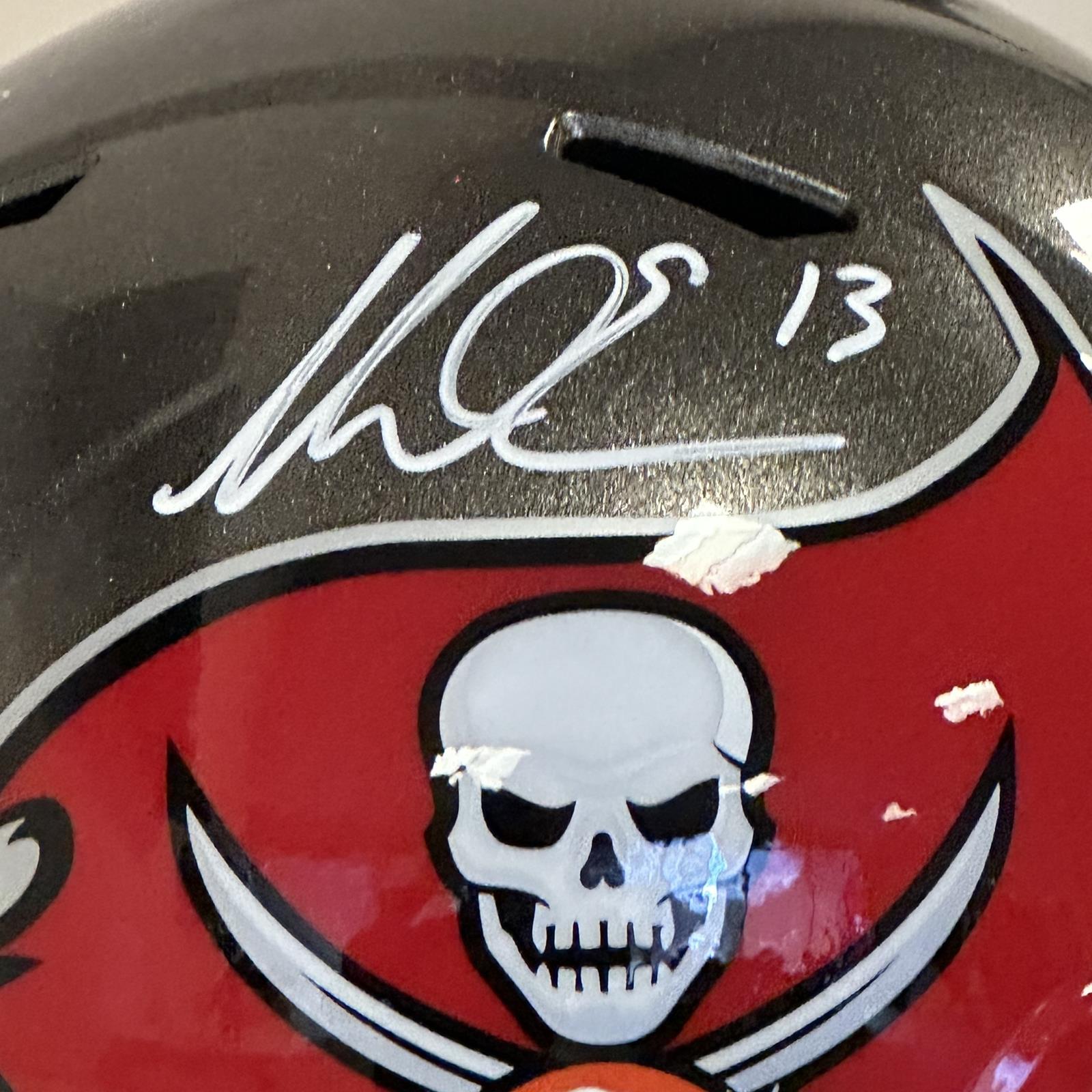 Mike Evans Autographed Tampa Bay Buccaneers (Speed) Deluxe Full-Size Replica Helmet - Beckett