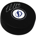 Victor Hedman Autographed Tampa Bay Lightning Hockey Puck - JSA