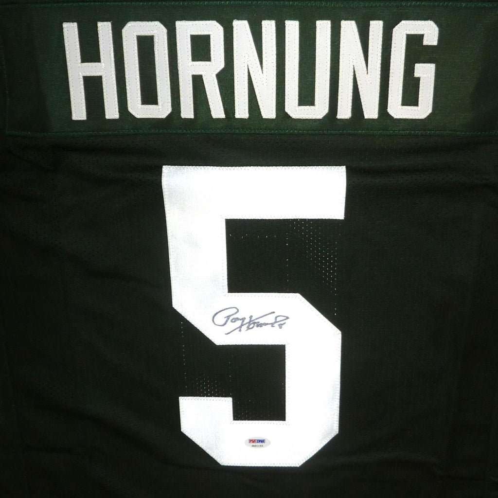 Paul Hornung Autographed Green Bay Packers (Green #5) Custom Jersey - PSA